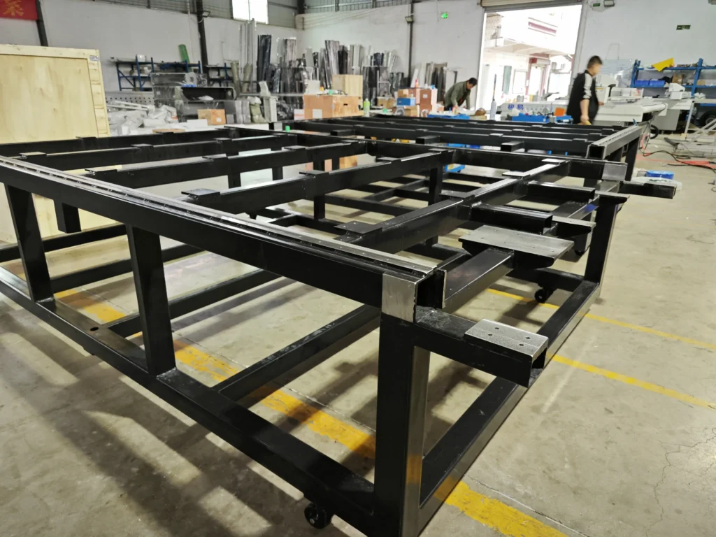 ZINGCUT CNC machine iron frame installation process