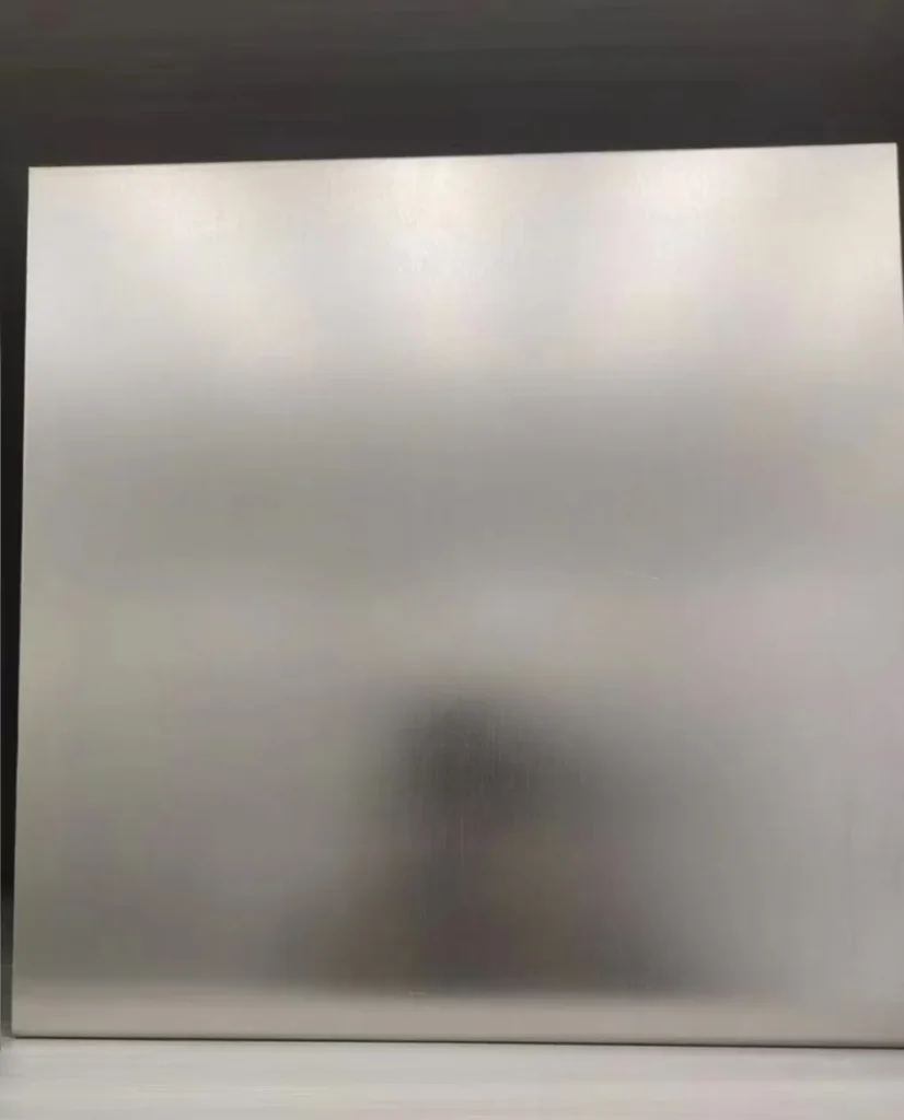 High-precision processed pressure-bearing aluminum plate for composite applications, showing uniform brushed finish