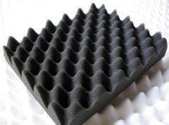  Precision-cut pyramid-shaped sound absorbing cotton processed by ZINGCUT CNC cutting machine