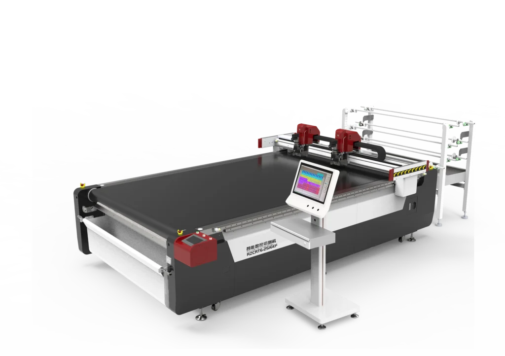 ZINGCUT conveyor table CNC cutter with automatic feeding for continuous uninterrupted cutting