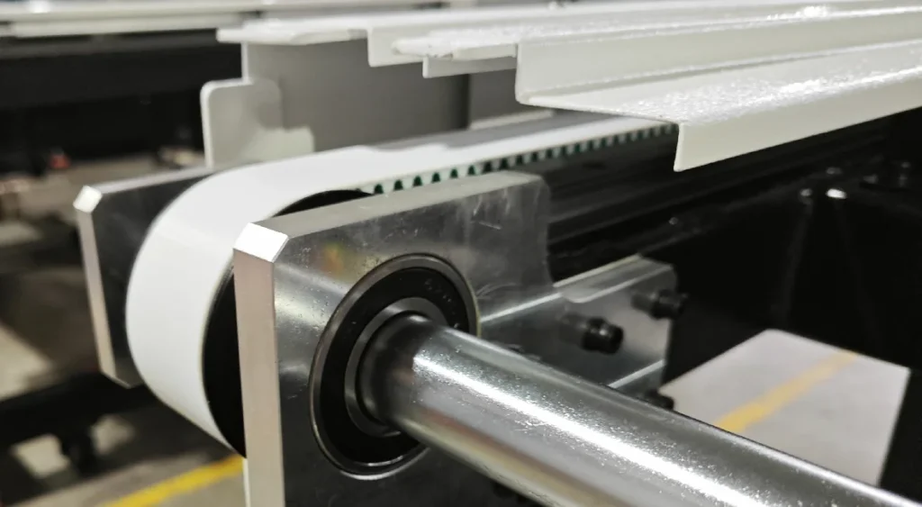 ZINGCUT hidden enclosed safety drive for dust prevention and operational safety
