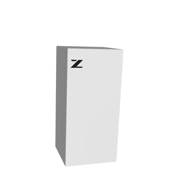 Finished 3D render of ZINGCUT custom packaging box, fully assembled with brand logo, for packaging design collection preview