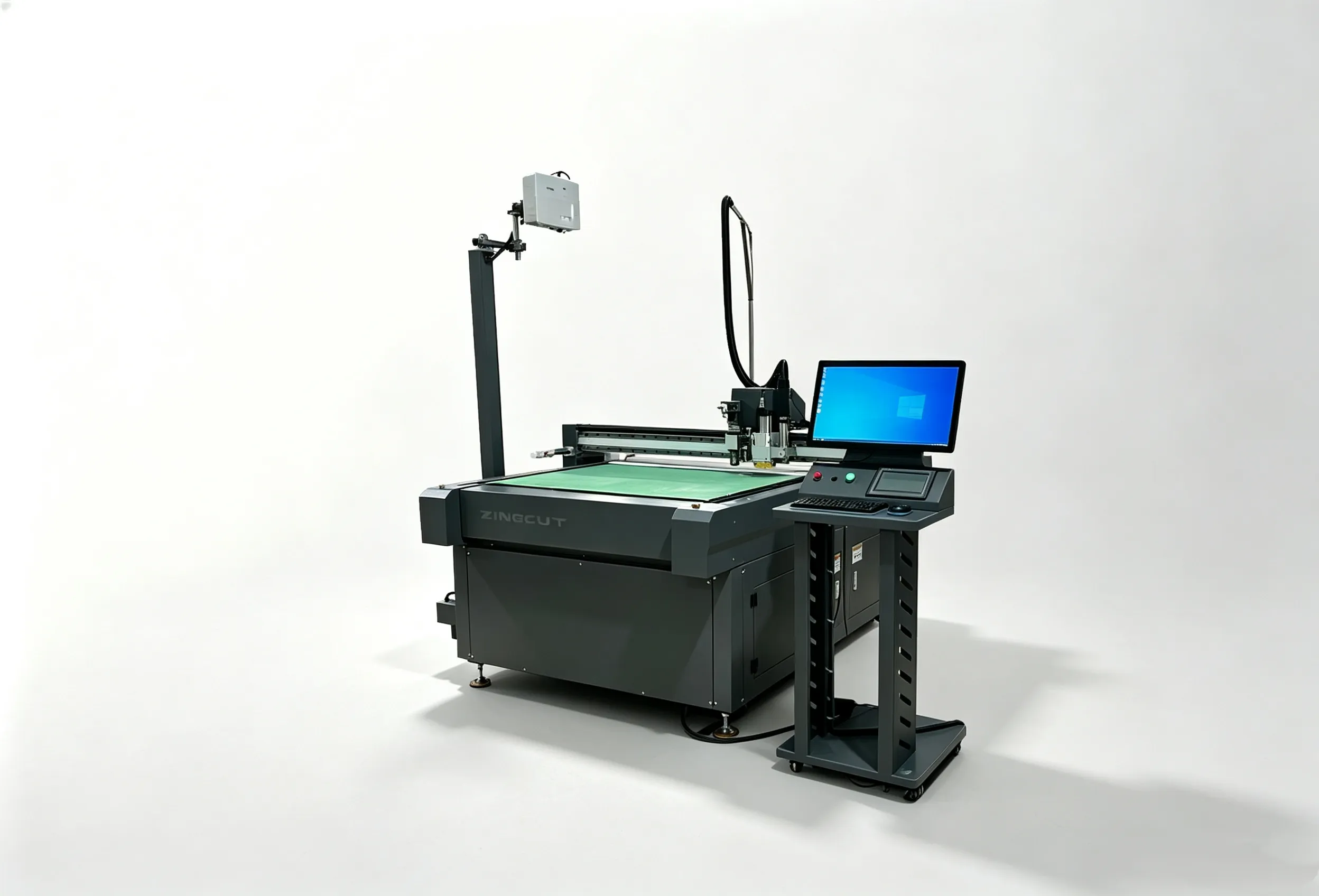 ZINGCUT AR system type CNC cutting machine with projector visual positioning for printed material cutting