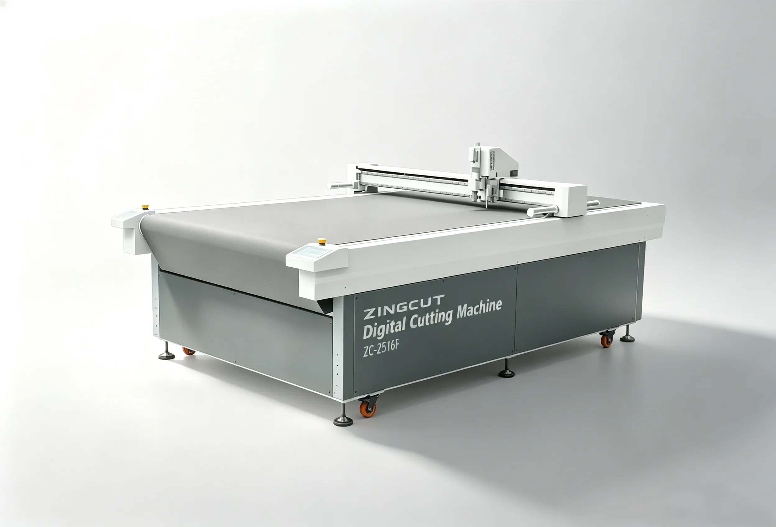 ZINGCUT conveyor table type digital cutting machine with automatic roll feeding system