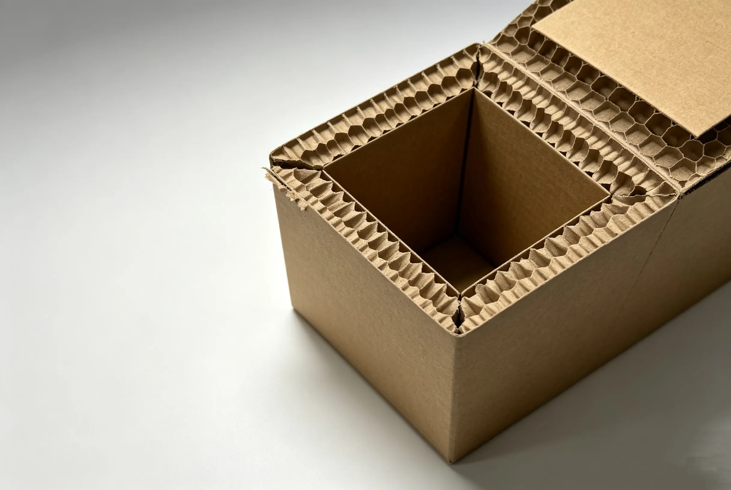 Honeycomb board packaging box sample cut by ZINGCUT CNC digital cutting machine
