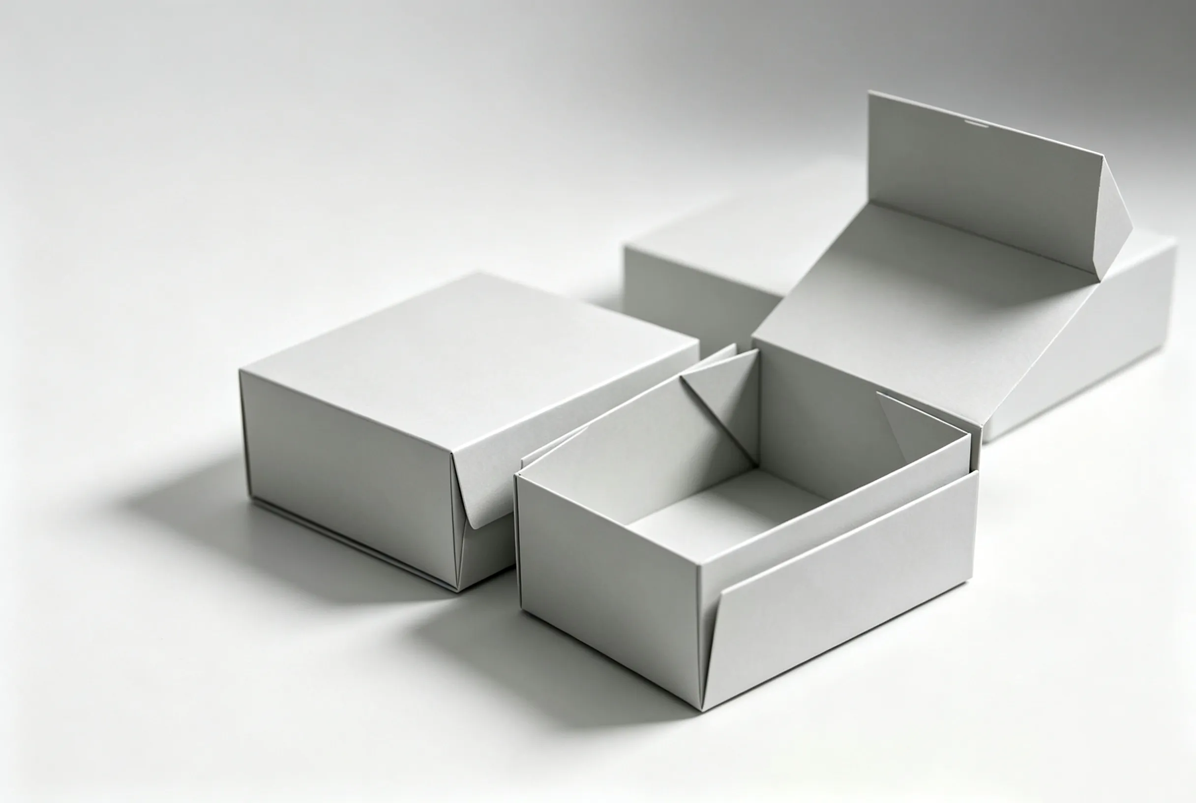 ZINGCUT rigid board cutting sample, finished gift box liners and paper‑craft prototypes, high‑stiffness board precise cutting without scratching or crushing