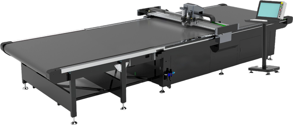 ZINGCUT Static Table industrial CNC cutter for flexible materials, precision vibration knife cutting machine for foam, cardboard, acrylic