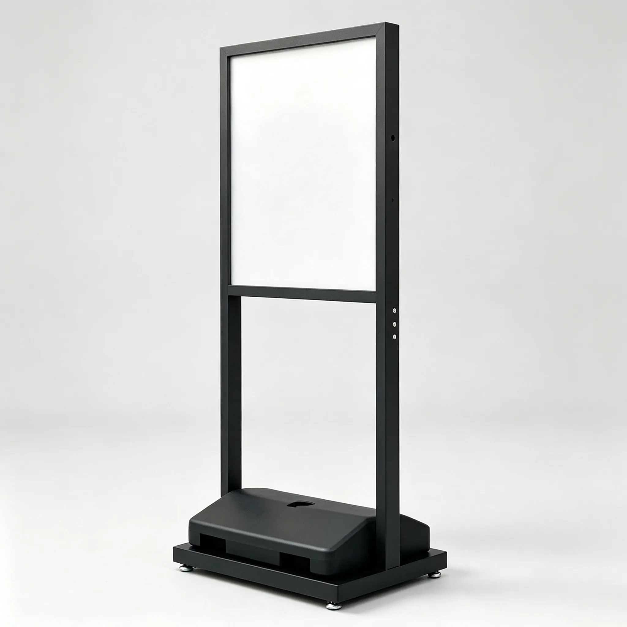 Vibrating knife cutting sample of advertising display board for exhibition and signage