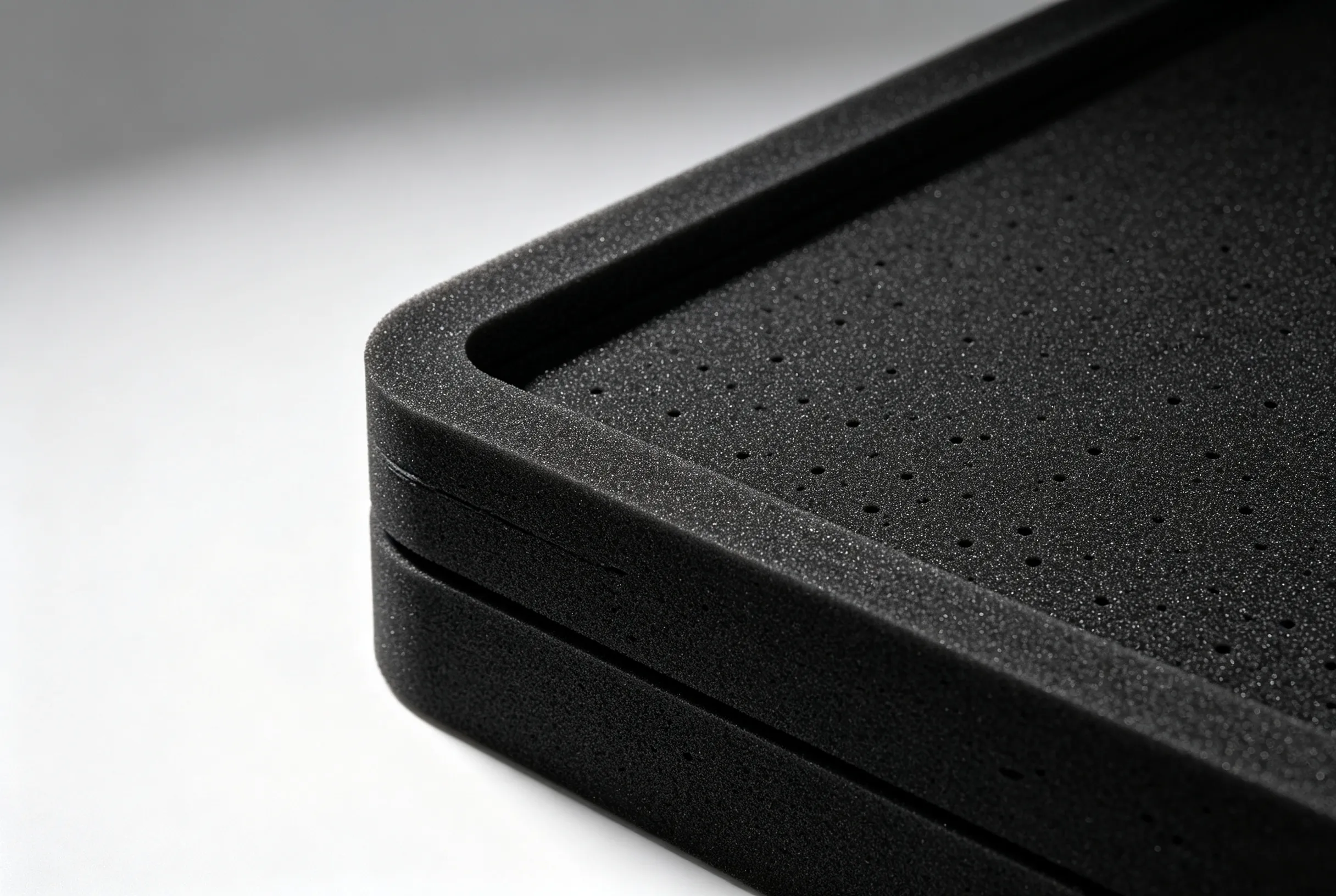 Custom molded EVA foam insert processed by flexible digital cutter for composite protective lining