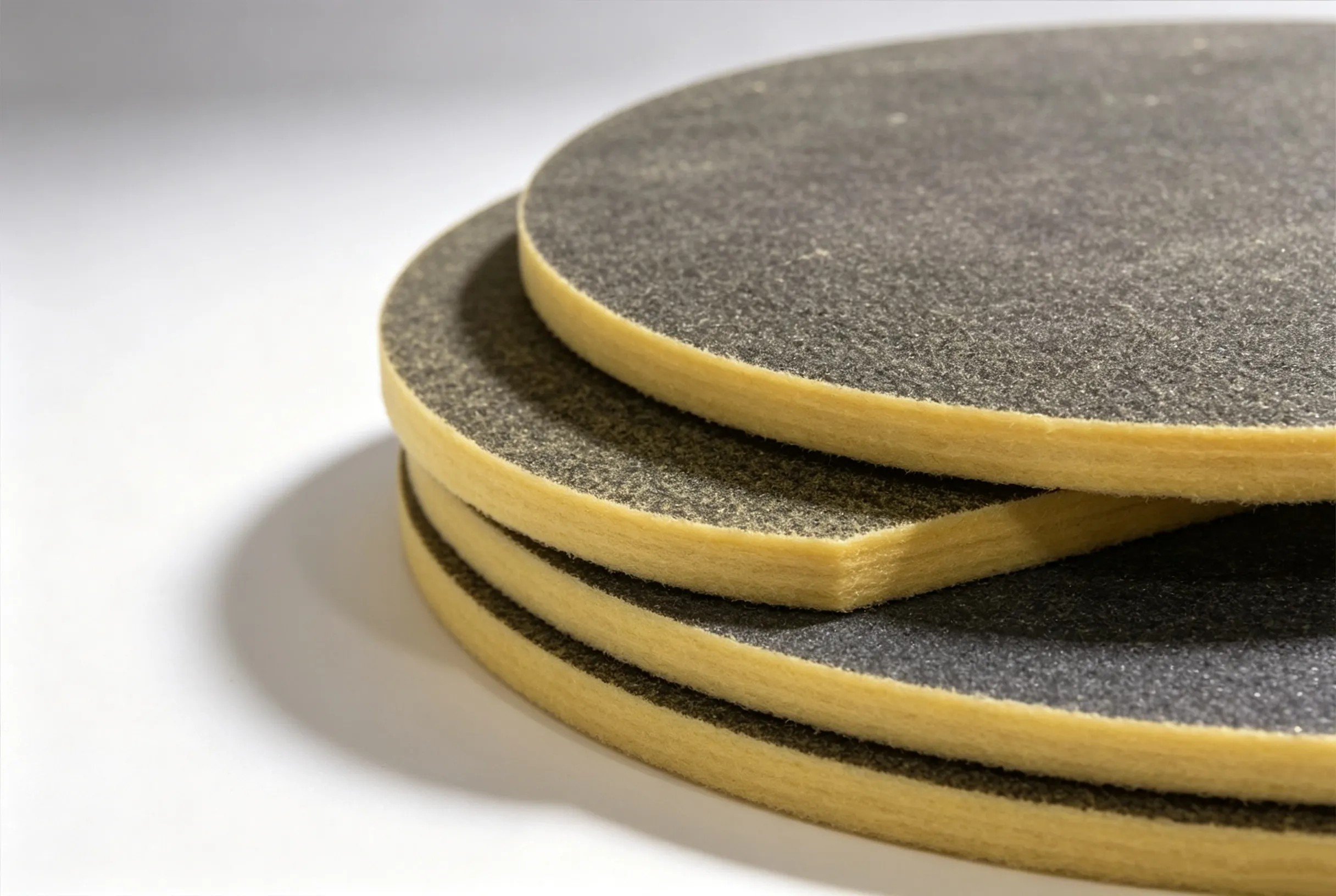 Stacked fire‑resistant fiberglass material cut by flexible digital cutter for protective apparel