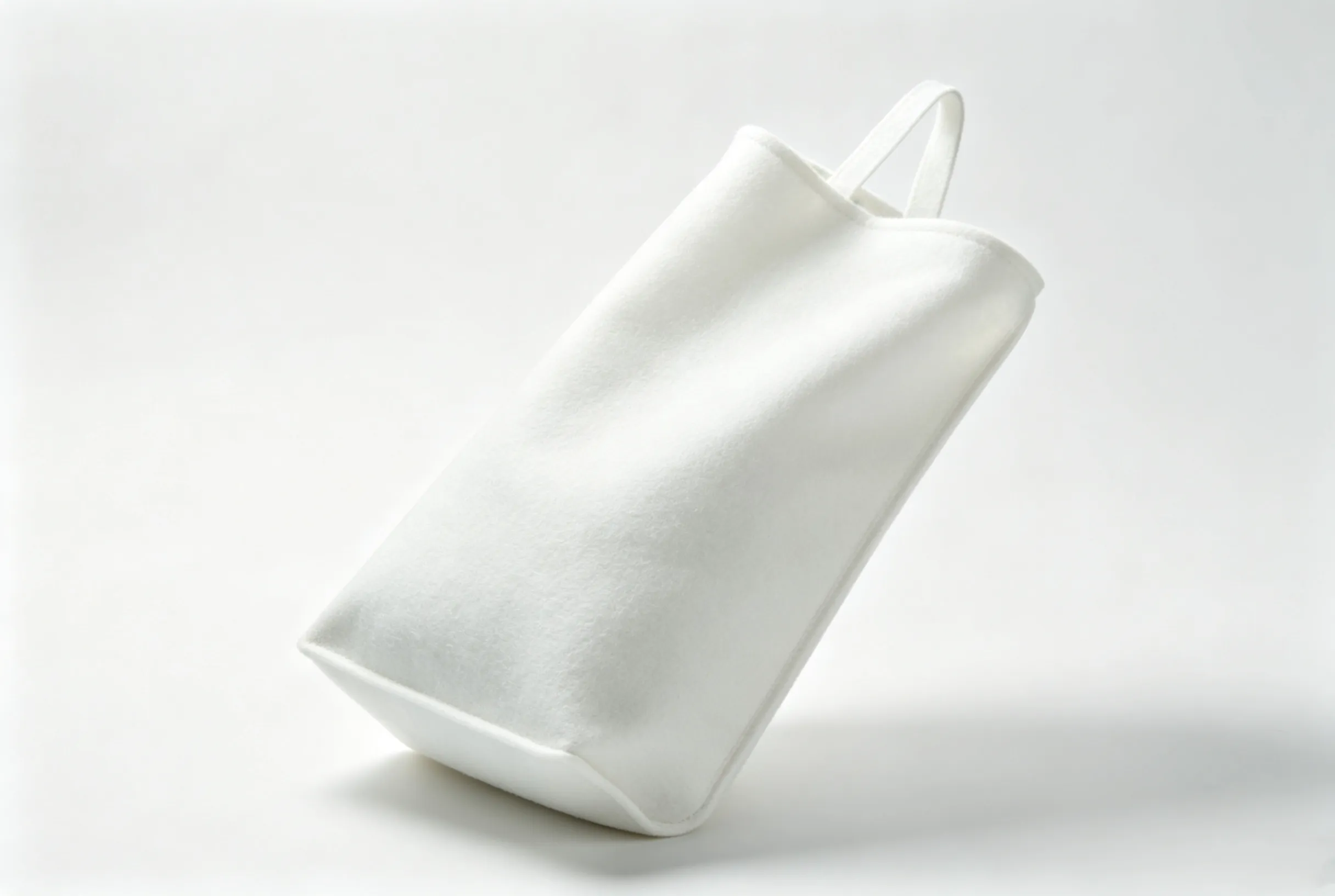 Polyester felt bag cutting sample processed by ZINGCUT vibrating knife cutting machine