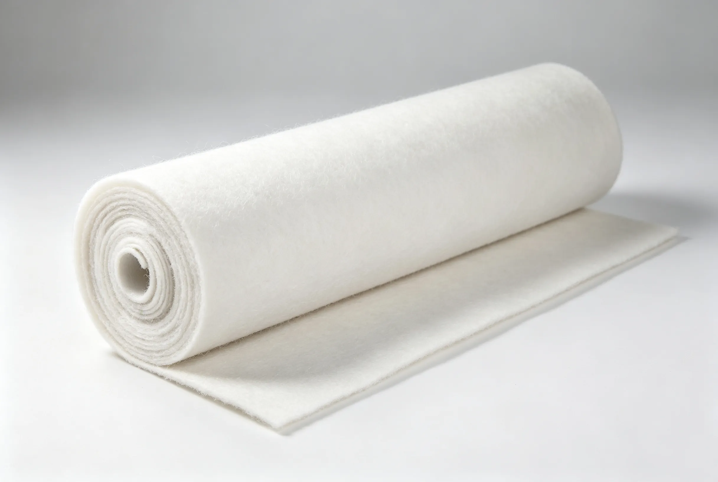 Polyester felt cutting sample for garment linings, patches and bag parts by ZINGCUT digital cutting machine