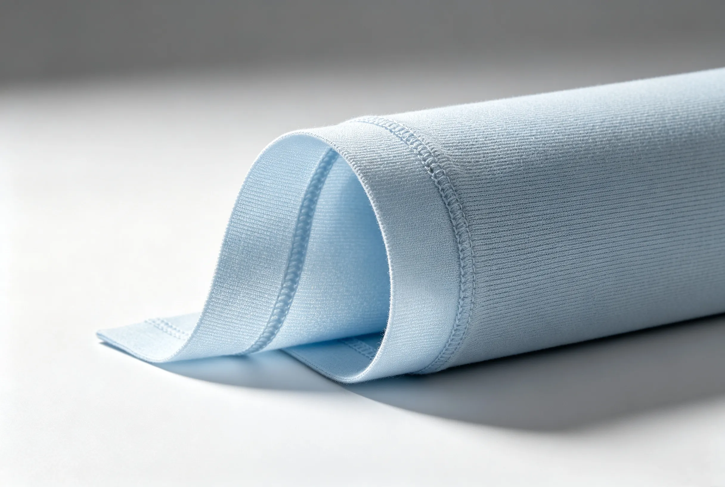 High elastic spandex fabric cutting sample for sportswear and intimate apparel processed by ZINGCUT cutting machine