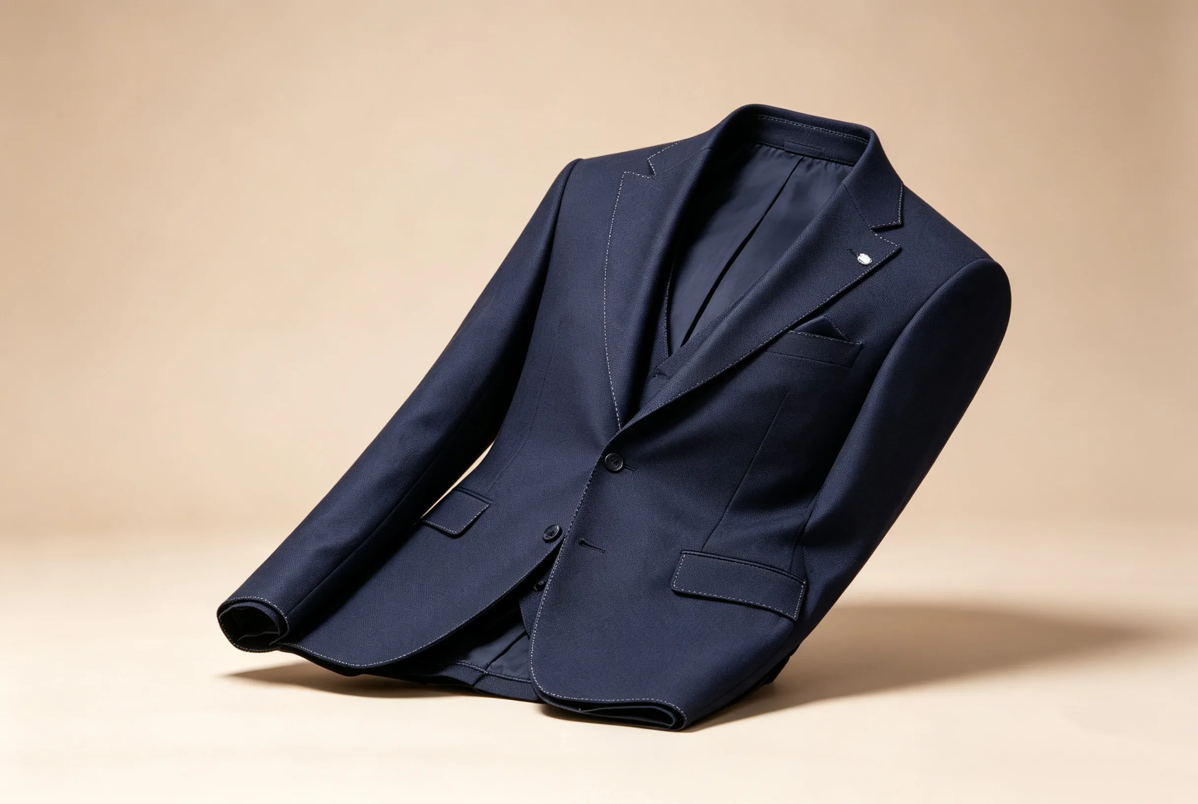 Suit fabric cutting sample for formal apparel by ZINGCUT digital cutting machine
