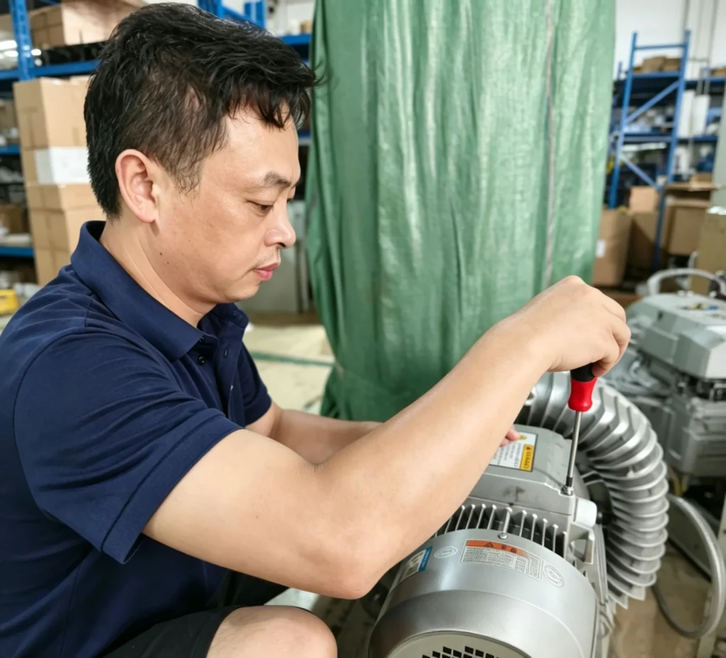 ZINGCUT professional technical team maintaining digital cutting machine