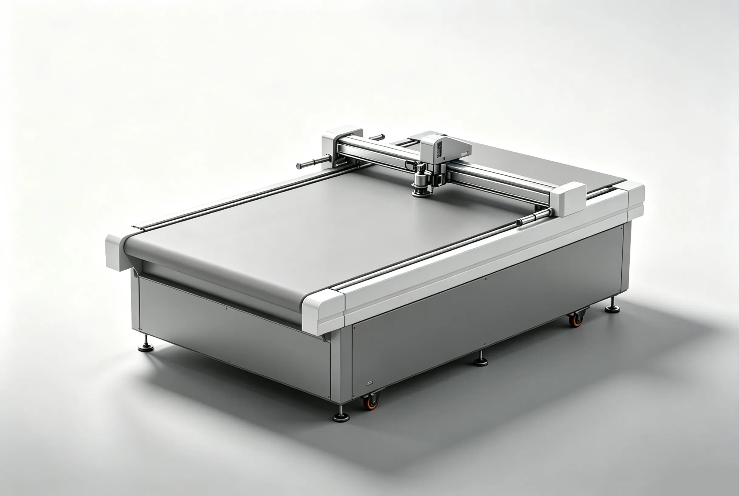 ZINGCUT ZC-2516 conveyor table cutting machine, flexible material cutter for luggage and bag production