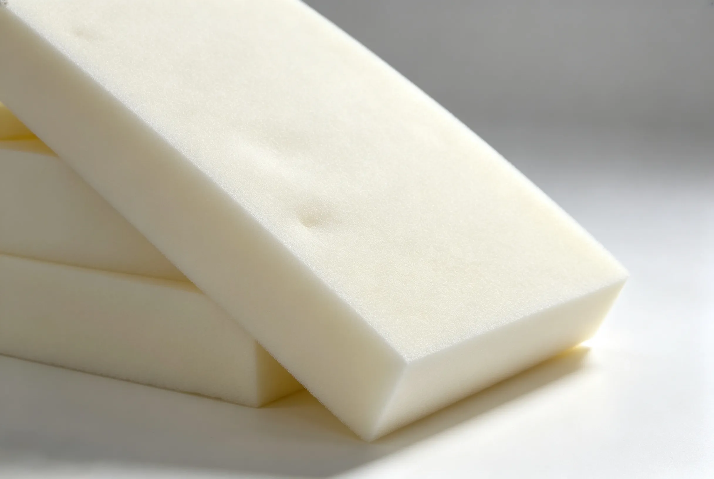 ZINGCUT sponge cutting sample, furniture cushion filling sponge, precise depth‑control grooving, multi‑layer cutting without foam debris