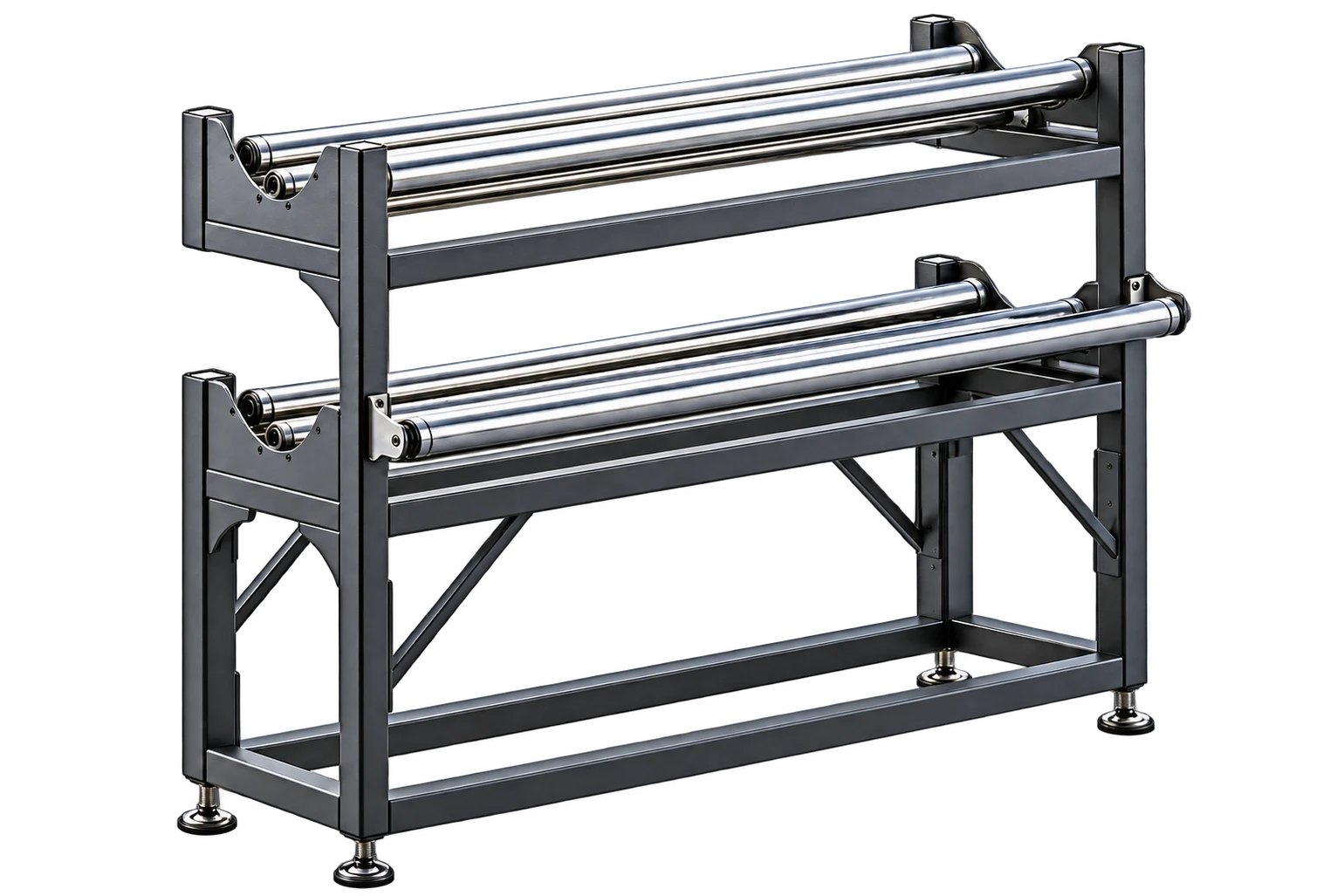 Double‑Layer Feed Rack, cnc digital cutter accessory for roll material continuous auto feeding 